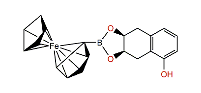 cis-5-Hydroxy-1,2,3,4-tetrahydronaphthalene-2,3-diol ferrocenylboronate